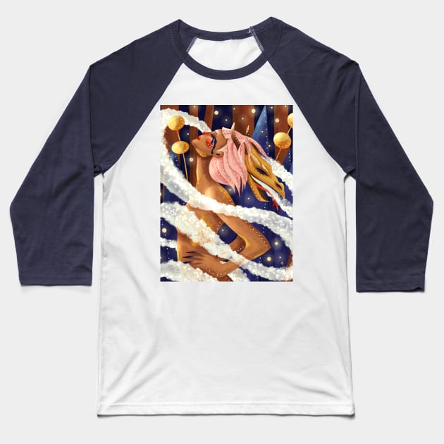 Smoke and mirrors Baseball T-Shirt by Marta’s Reveries
